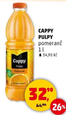 CAPPY PULPY pomeranč 1 l