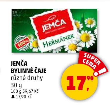 Jemča bylinné čaje