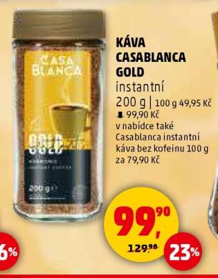 KÁVA CASABLANCA GOLD instantní