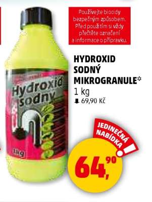 Hydroxid sodný mikrogranule