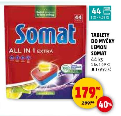 TABLETY DO MYČKY LEMON SOMAT