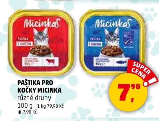 PAŠTIKA PRO KOČKY MICINKA