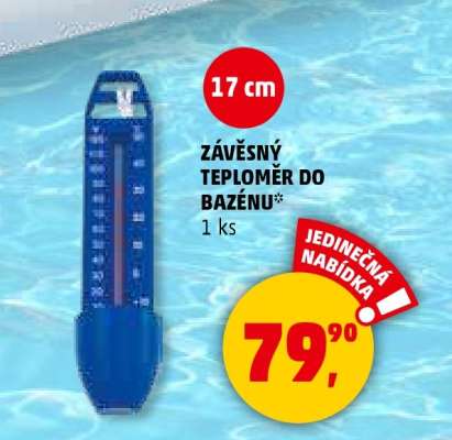 Závěsný teploměr do bazénu