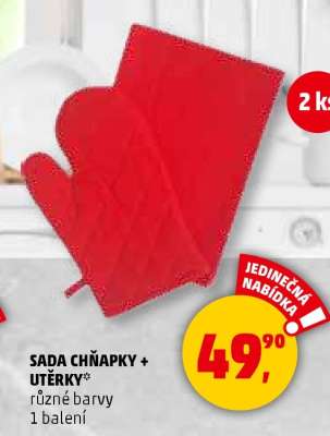 Sada chňapky + utěrky