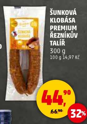 Šunková klobása Premium Řezníkův talíř