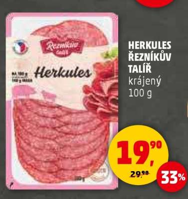 HERKULES ŘEZNÍKŮV TALÍŘ