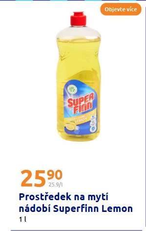 Prostředek na mytí nádobí Superfinn Lemon