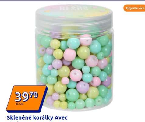 Skleněné korálky Avec