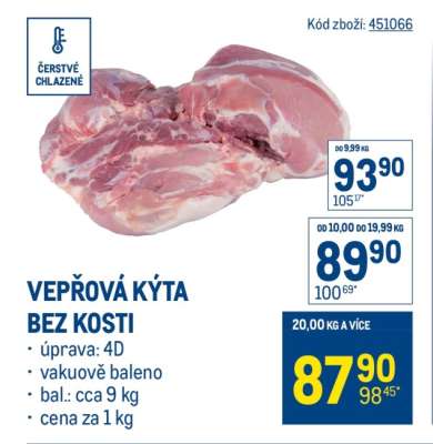 Vepřová kýta bez kosti