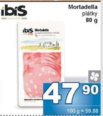 Mortadella plátky