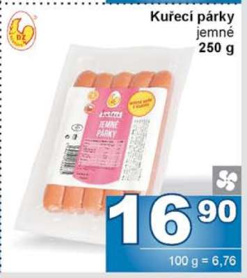 Kuřecí párky jemné