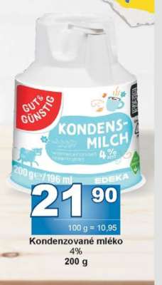Kondenzované mléko