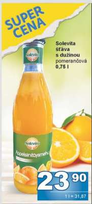 Solevita šťáva s dužinou pomerančová