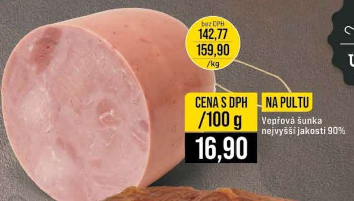 Vepřová šunka nejvyšší jakosti 90%