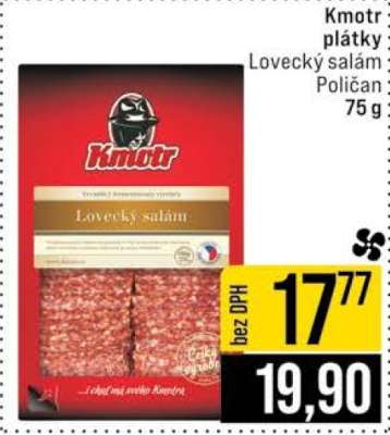 Kmotr plátky Lovecký salám Poličan