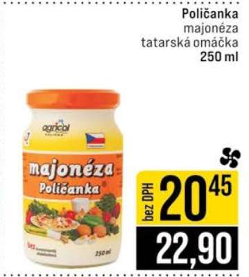 Poličanka majonéza tatarská omáčka