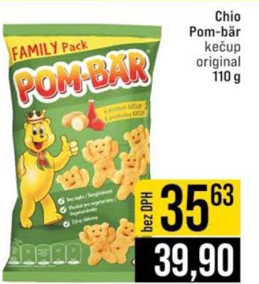 Chio Pom-bär kečup original 110 g