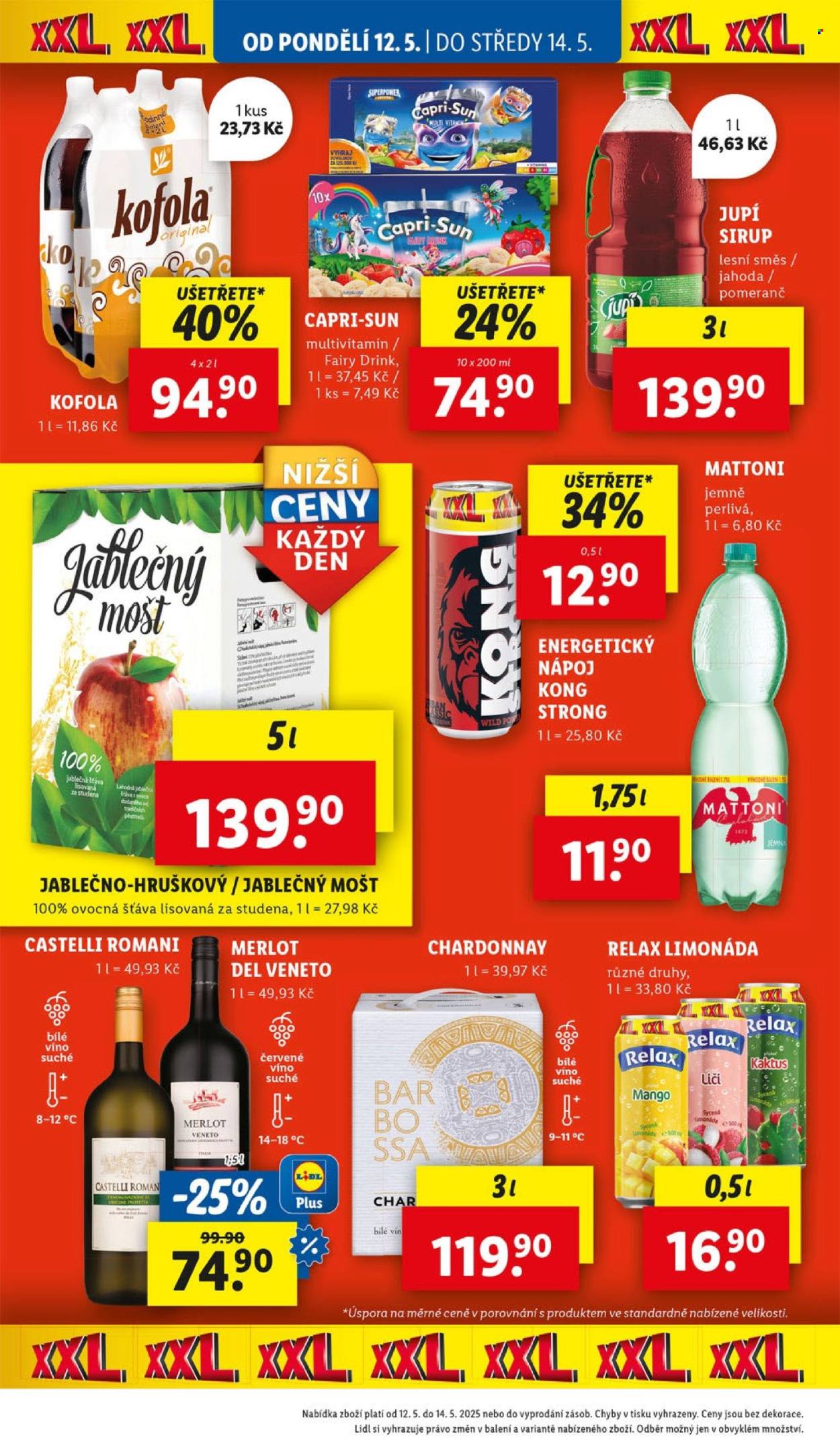 Leták Lidl - 12. 5. 2025 - 18. 5. 2025. 