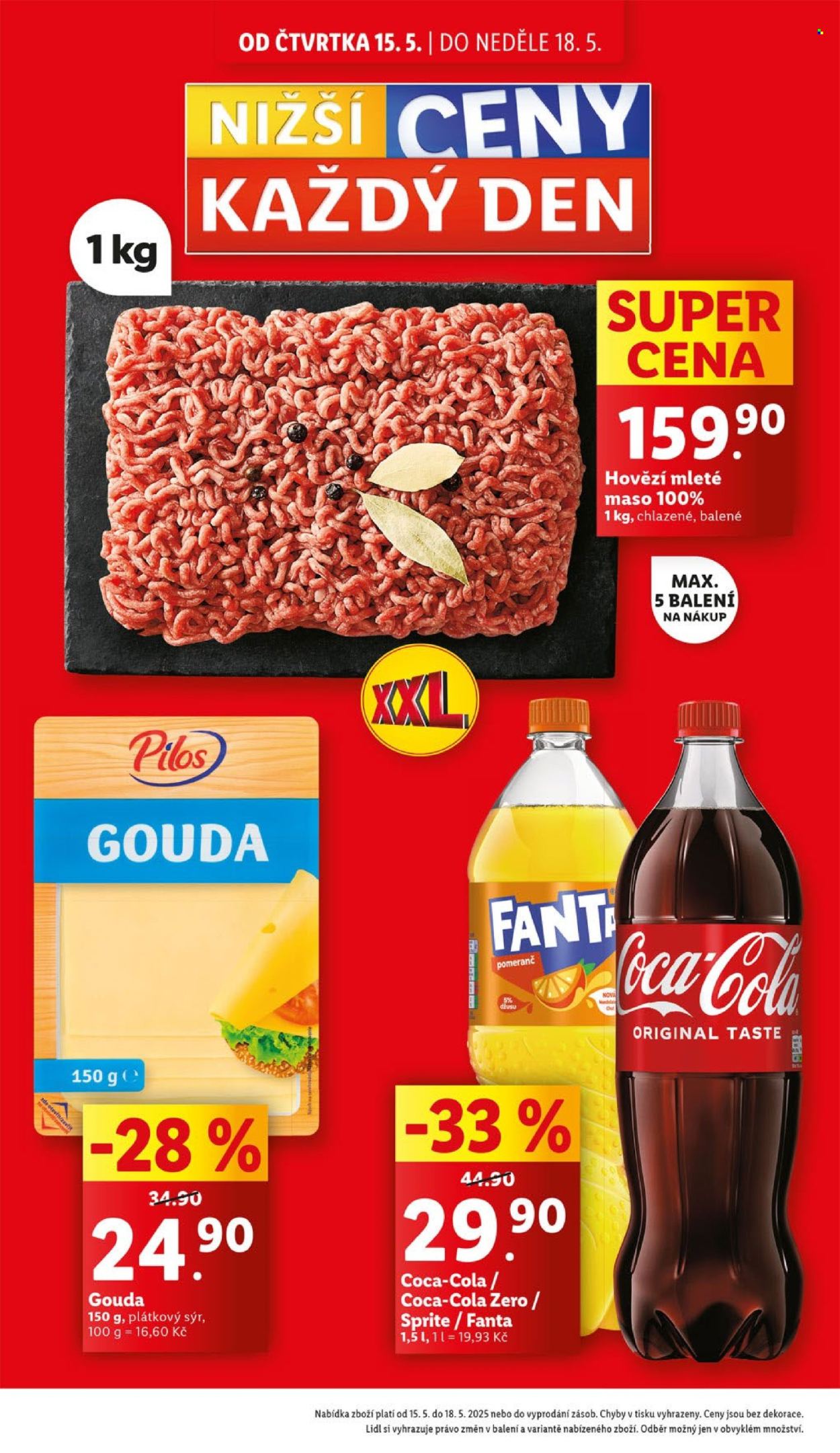 Leták Lidl - 15. 5. 2025 - 18. 5. 2025. 