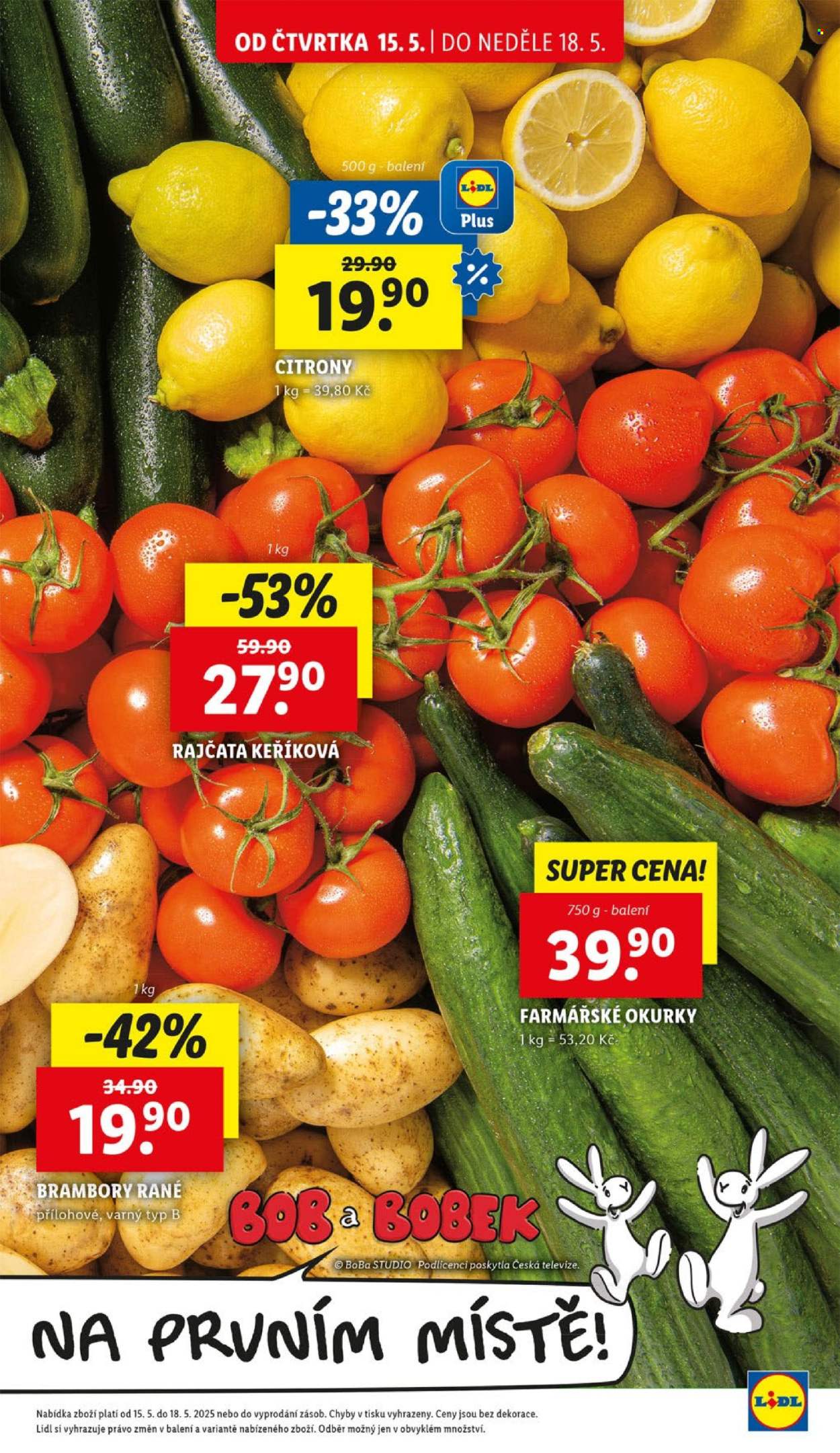 Leták Lidl - 15. 5. 2025 - 18. 5. 2025. 