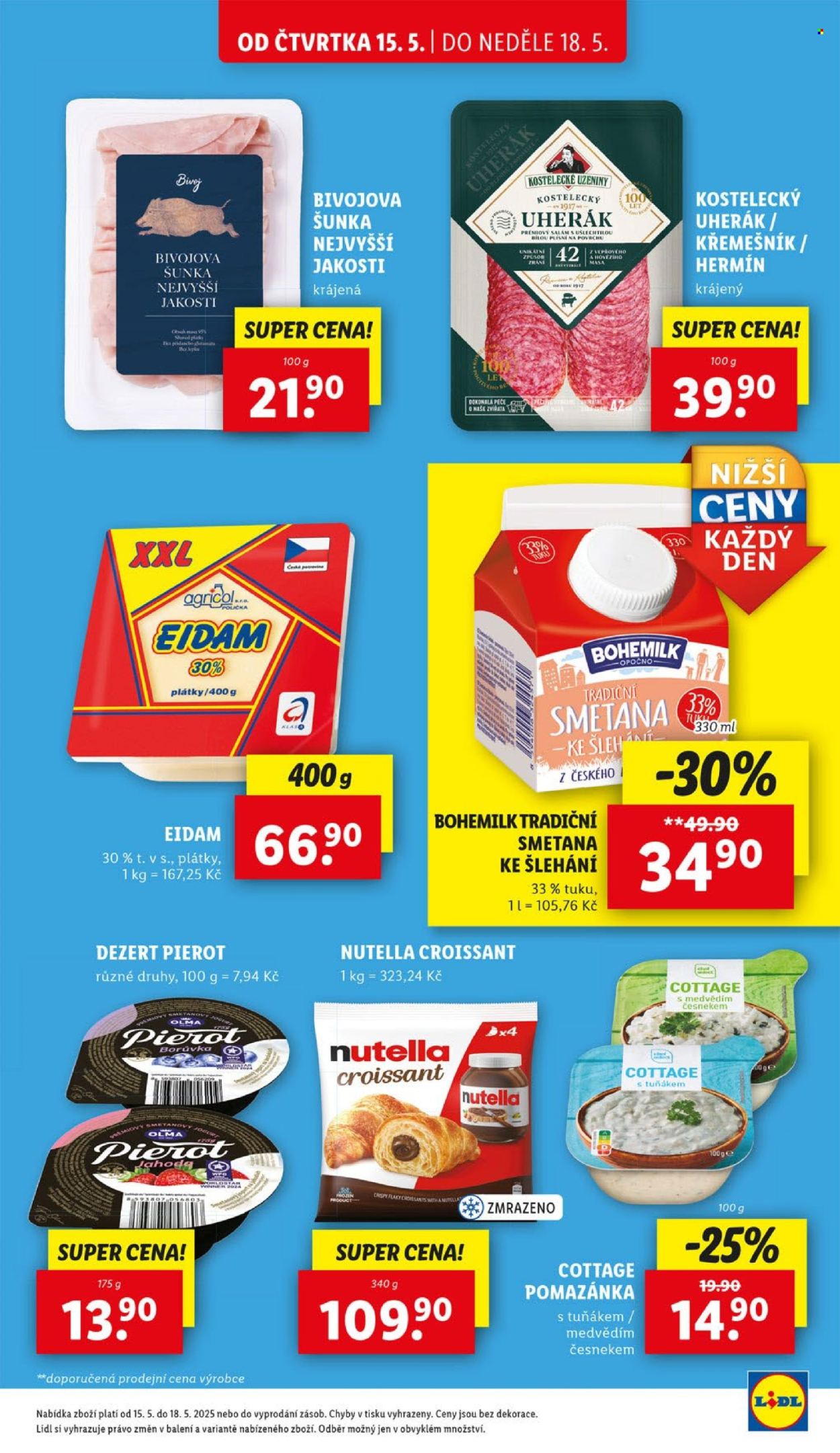 Leták Lidl - 15. 5. 2025 - 18. 5. 2025. 