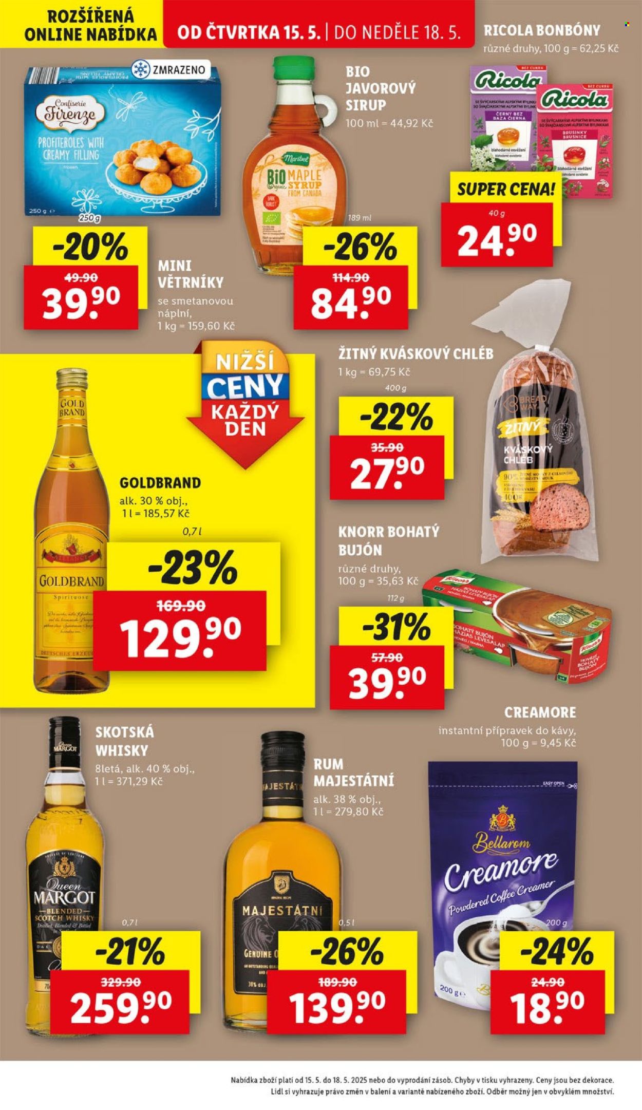 Leták Lidl - 15. 5. 2025 - 18. 5. 2025. 