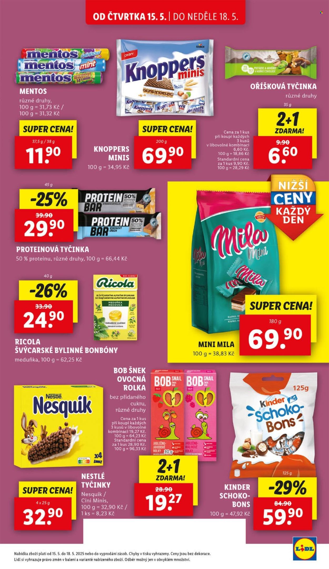 Leták Lidl - 15. 5. 2025 - 18. 5. 2025. 