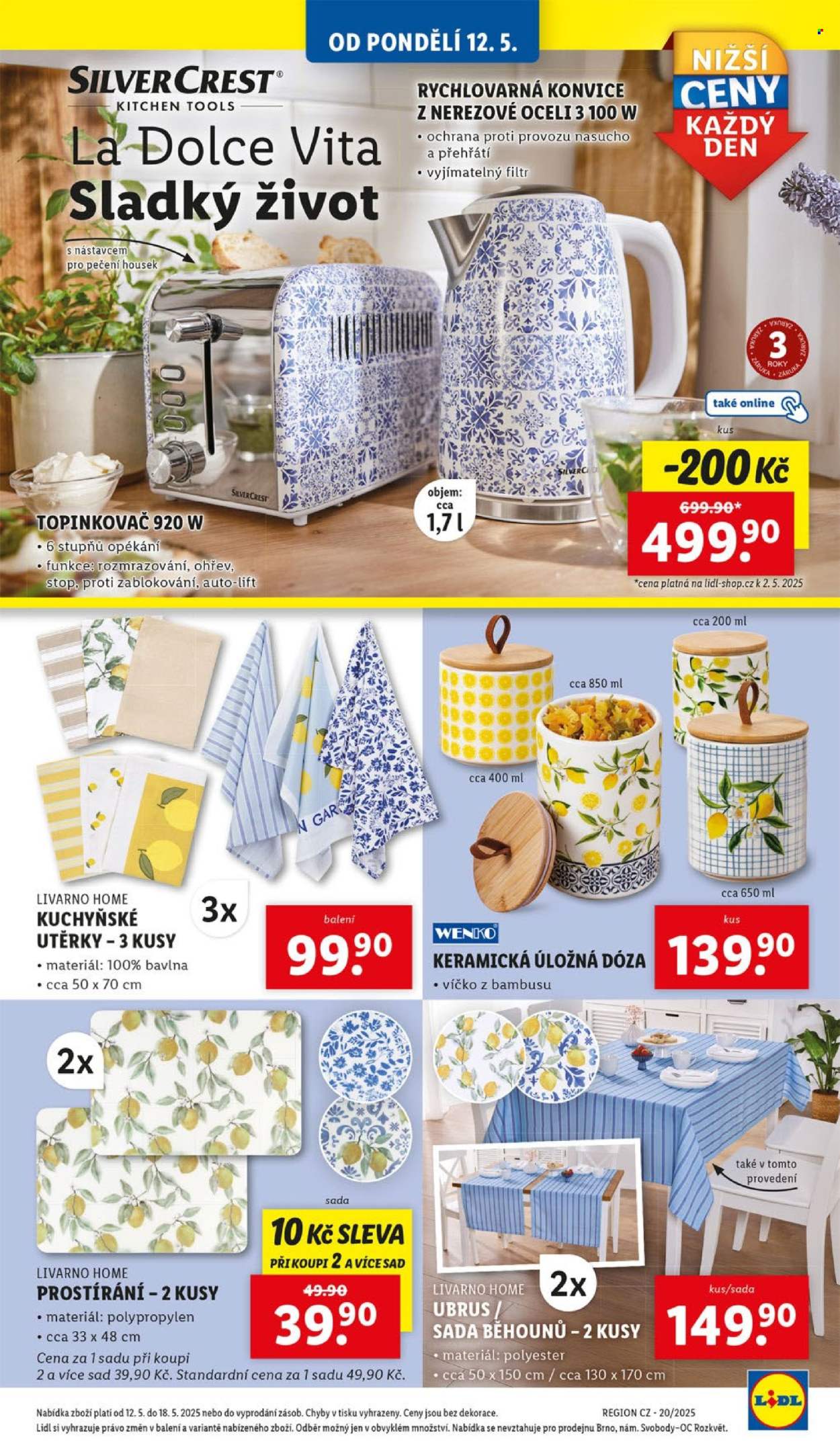 Leták Lidl - 12. 5. 2025 - 18. 5. 2025. 
