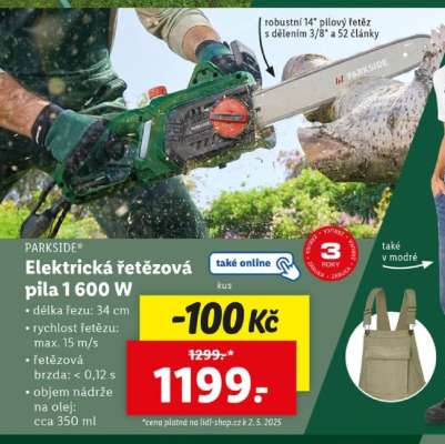 PARKSIDE Elektrická řetězová pila 1 600 W