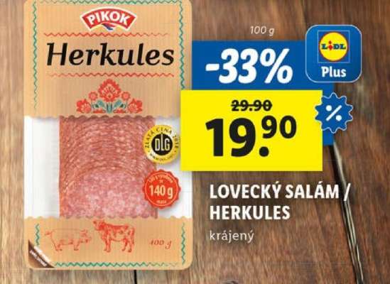 LOVECKÝ SALÁM HERKULES krájený