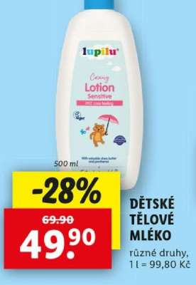 Dětské tělové mléko