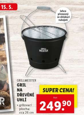 GRILLMEISTER GRIL NA DŘEVĚNÉ UHLÍ