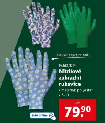 PARKSIDE Nitrilové zahradní rukavice