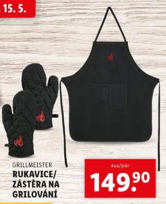 GRILLMEISTER RUKAVICE/ZÁSTĚRA NA GRILOVÁNÍ