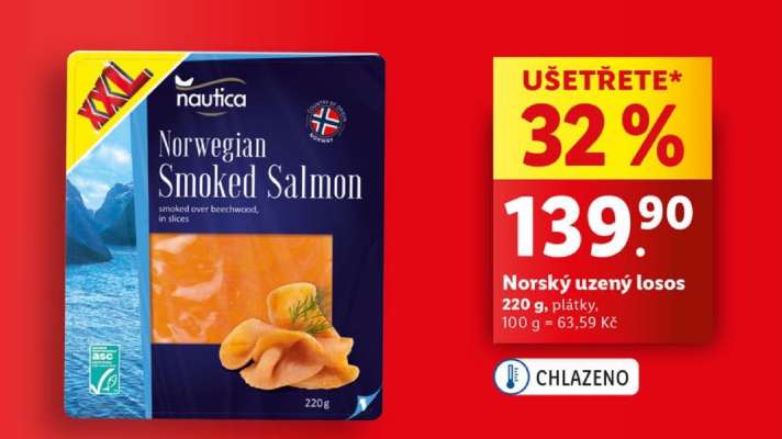 NORSKÝ UZENÝ LOSOS