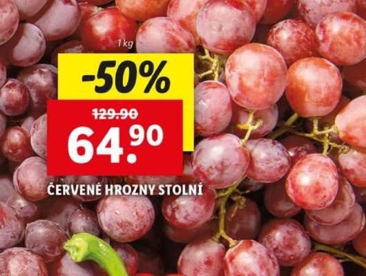 ČERVENÉ HROZNY STOLNÍ