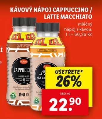 Kávový nápoj Cappuccino / Latte Macchiato