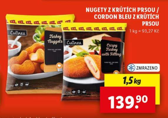 Nuggety z krůtích prsou / Cordon Bleu z krůtích prsou