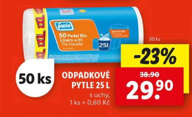 Odpadkové pytle 25 l