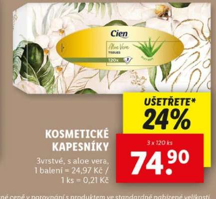 Cien Kosmetické kapesníky