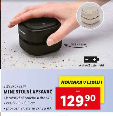 SILVERCREST MINI STOLNÍ VYSAVAČ