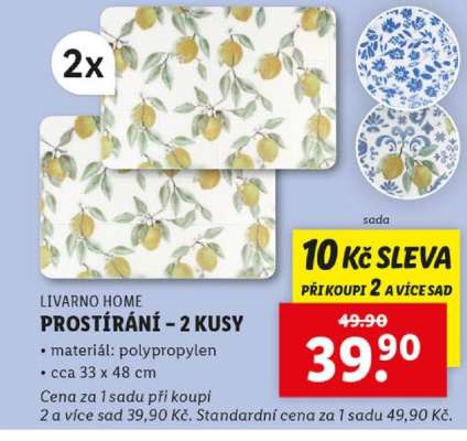 LIVARNO HOME PROSTÍRÁNÍ – 2 KUSY