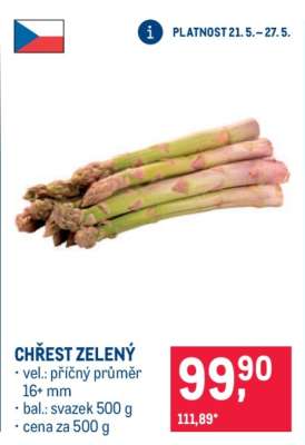 Chřest zelený
