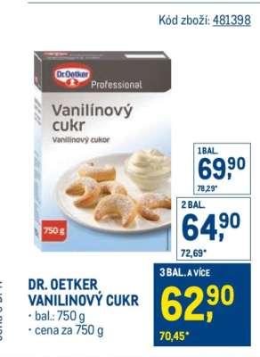Dr. Oetker Vanilínový cukr