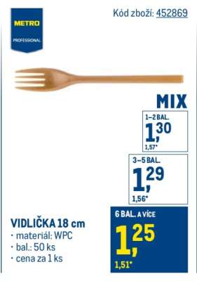 VIDLIČKA 18 cm