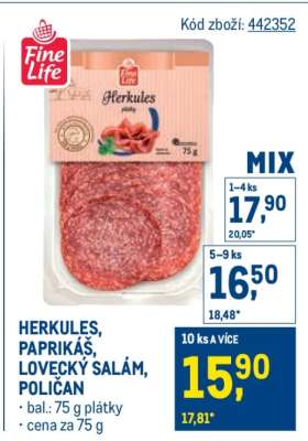 HERKULES, PAPRIKÁŠ, LOVECKÝ SALÁM, POLIČAN