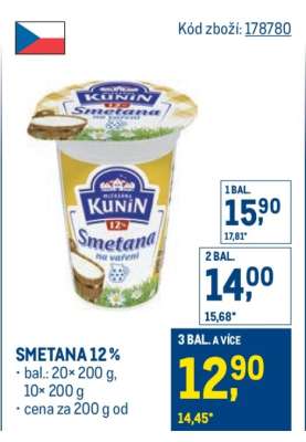 Smetana 12 %