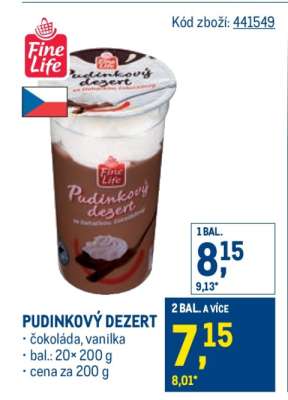 PUDINKOVÝ DEZERT