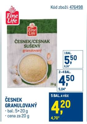 Česnek granulovaný