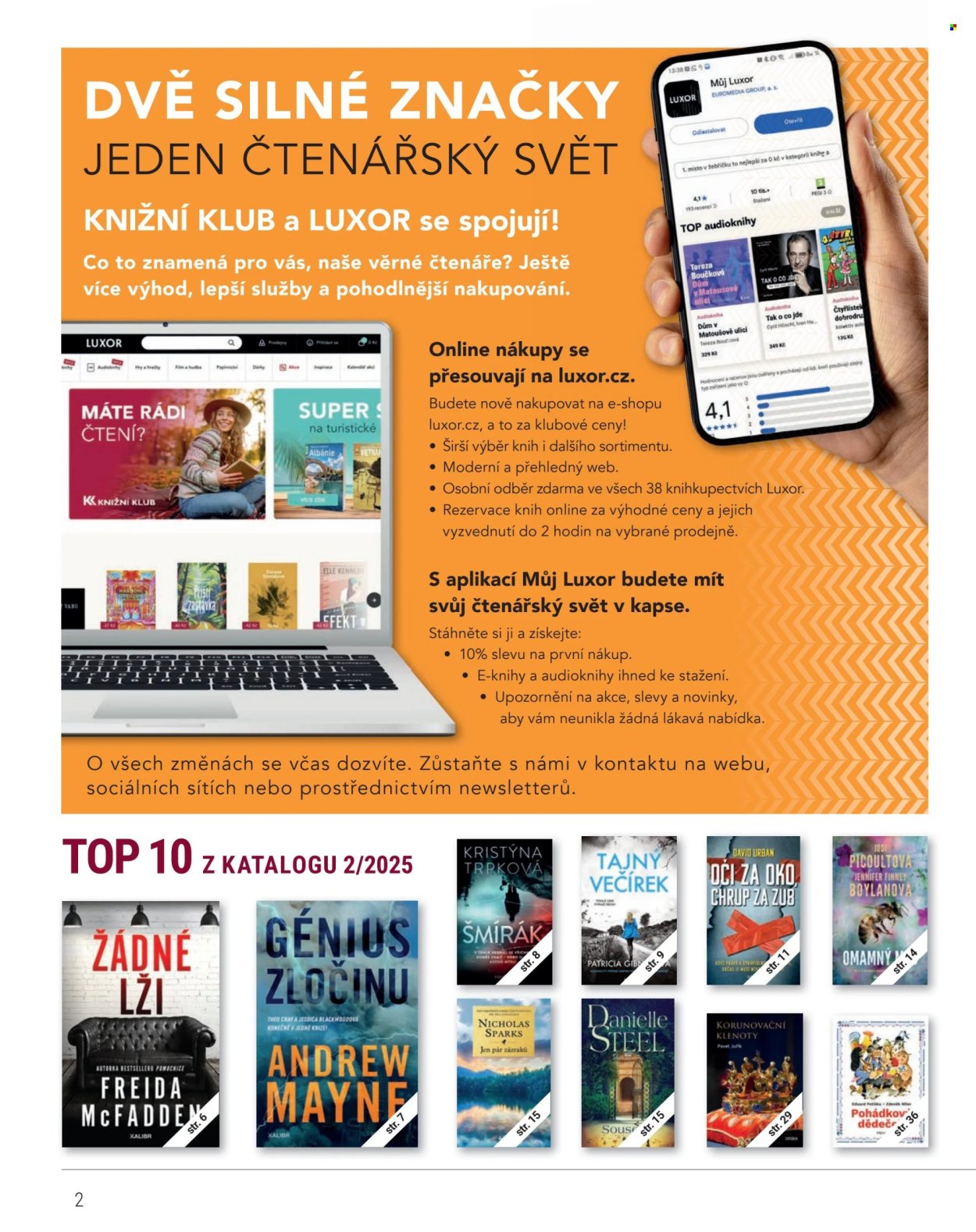 Leták Knižní klub - 1. 6. 2025 - 31. 8. 2025. Strana 2